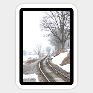 Winter Railroad Sticker